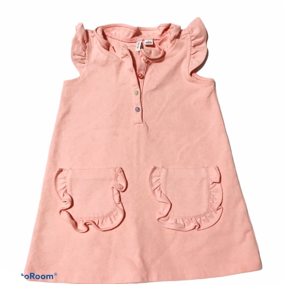 Janie and Jack Other - Janie and Jack ruffle button pocket child dress 2T